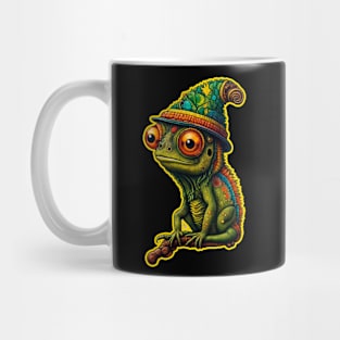 Psychedellic chameleon Mug